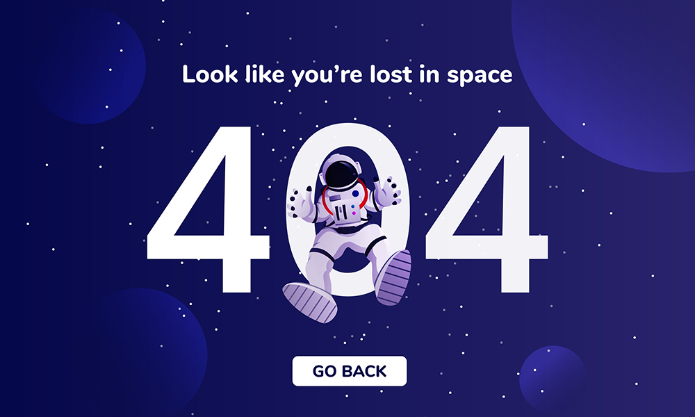 Design 404 pages for increased user experience 
