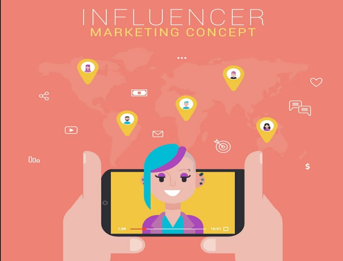 influenser marketing concept